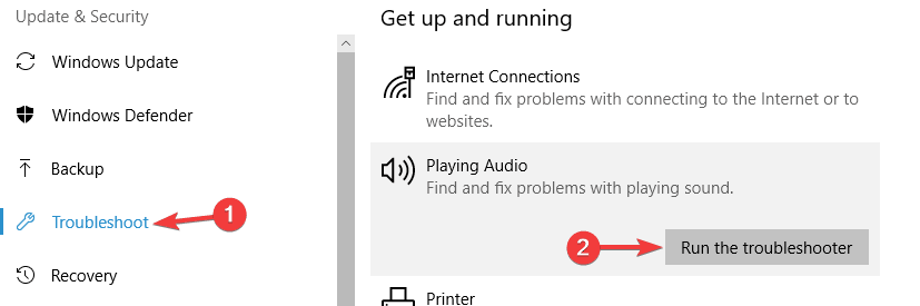 Microsoft Edge sound problem