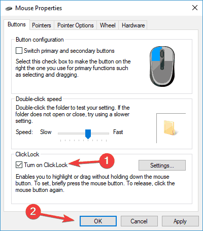 Mouse dragging problems Windows 10