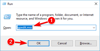 Some settings are hidden or managed by your organization gpedit run window