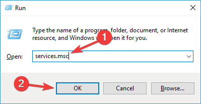 services.msc run window Some settings are managed by your organization Windows Defender