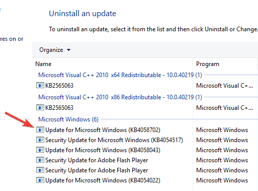 Same Windows update keeps trying to install