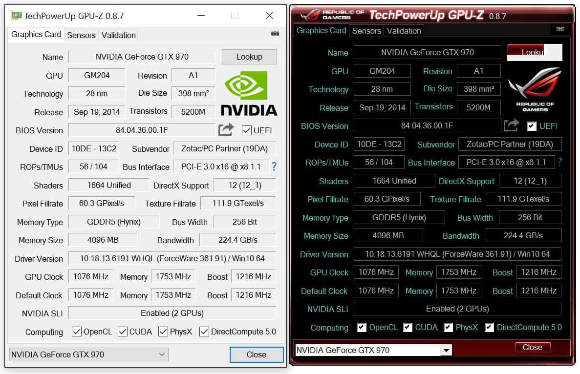 TechPowerUp Déploie Son Logiciel GPU Z V2550