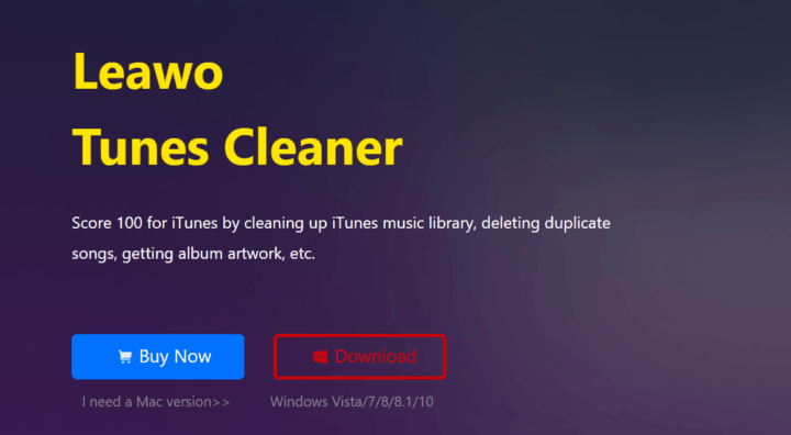 Leawo Tunes Cleaner Mac