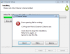 ccleaner download error opening for writing