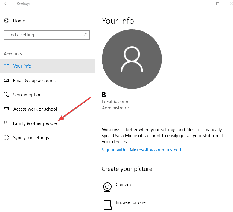 Windows 10 error applying security