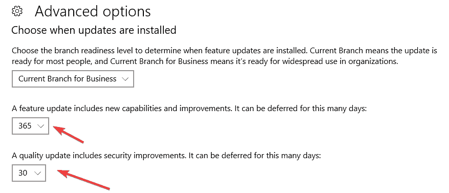 stop windows 10 spring creators update install