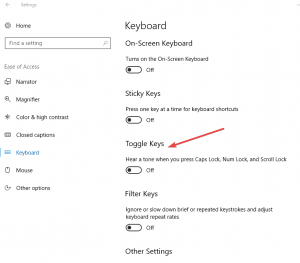 how to change replace typing settings in windows 10 to