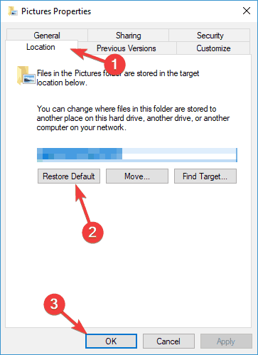 Photo importing Windows 10 denied