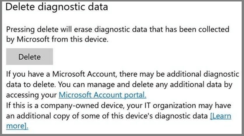 Delete diagnostic data windows 10 spring creators update