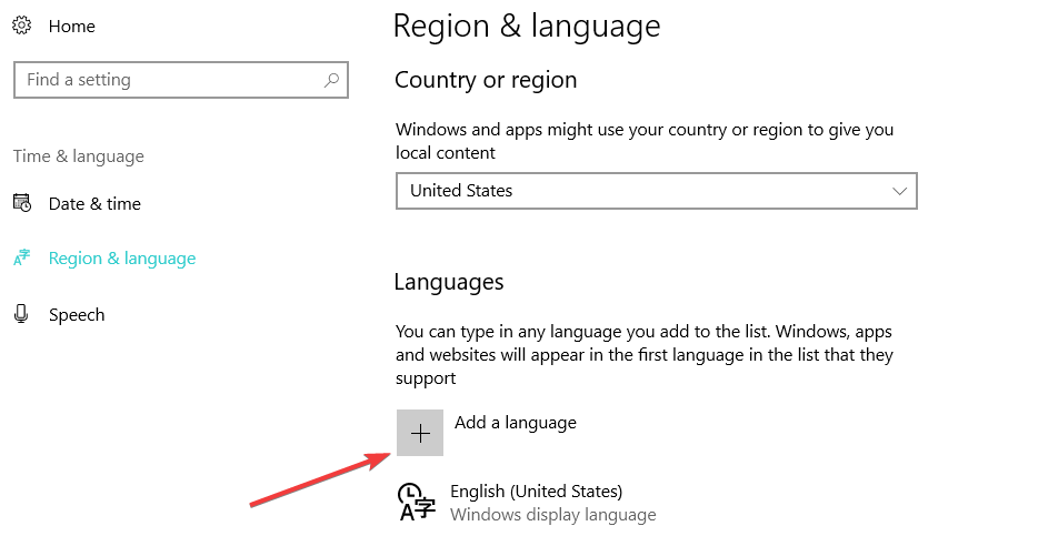 On the search bar type “Control Panel” and then go to “Clock, Language and Region”. Click on “Language” and on the left pane, locate “Advance Settings” and click on it. Locate “Override on Default Input Method” click on the drop down box and choose your preferred language (English US). Also make sure that “Override for windows display language” drop down box is set as English (US). Click on “OK” and restart your system and check if it resolves your issue. If you want the input language (read and type) to be French or Italian, you need to download the language pack and by following the below steps. 1. In the search option of the taskbar type Region and language and press enter. 2. If you don’t have French or Italian languages, download them by selecting “Add a language” option. 3. After adding the language follow the step 1, select the language and click on “set as default”.