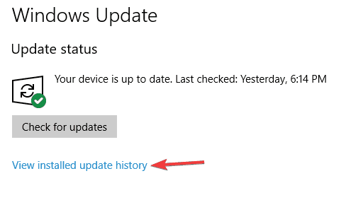 windows update view update history New folder option missing Windows 7