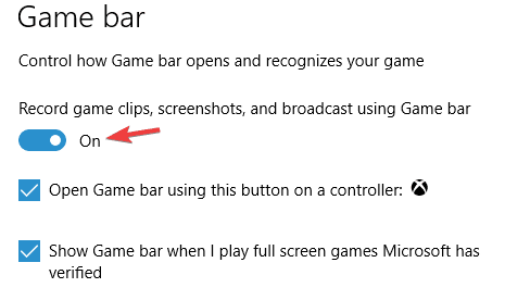 Game bar not opening up on Steam