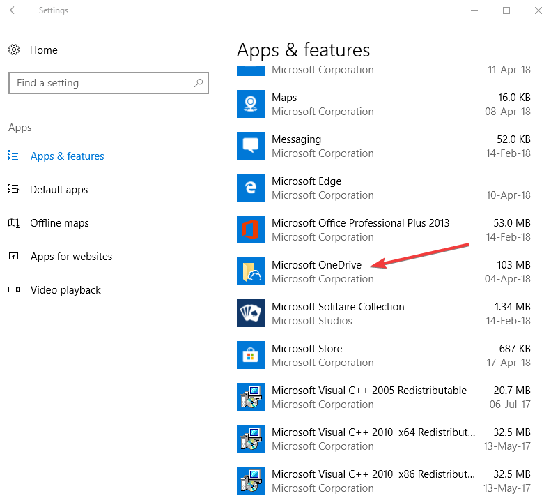 onedrive files not syncing