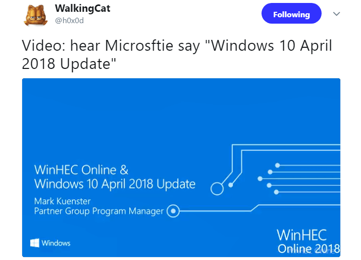 windows 10 april 2018 update