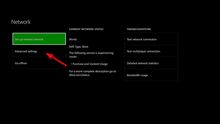 xbox one not working with ethernet cable