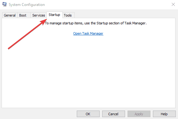 startup tab An error occurred when accessing the Office Document Cache 