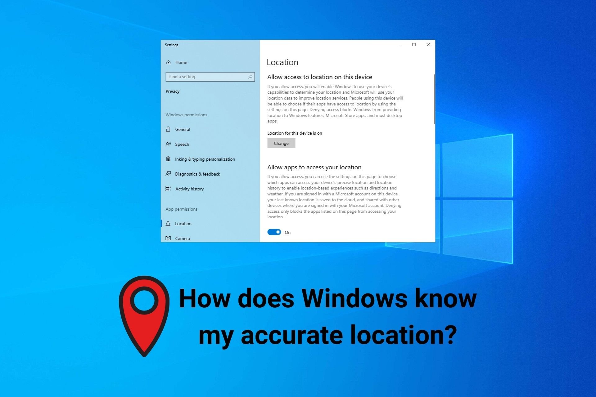how does Windows know my location accurately