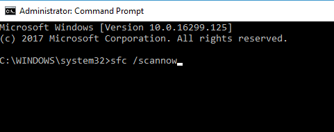 command prompt sfc Cortana not working after update
