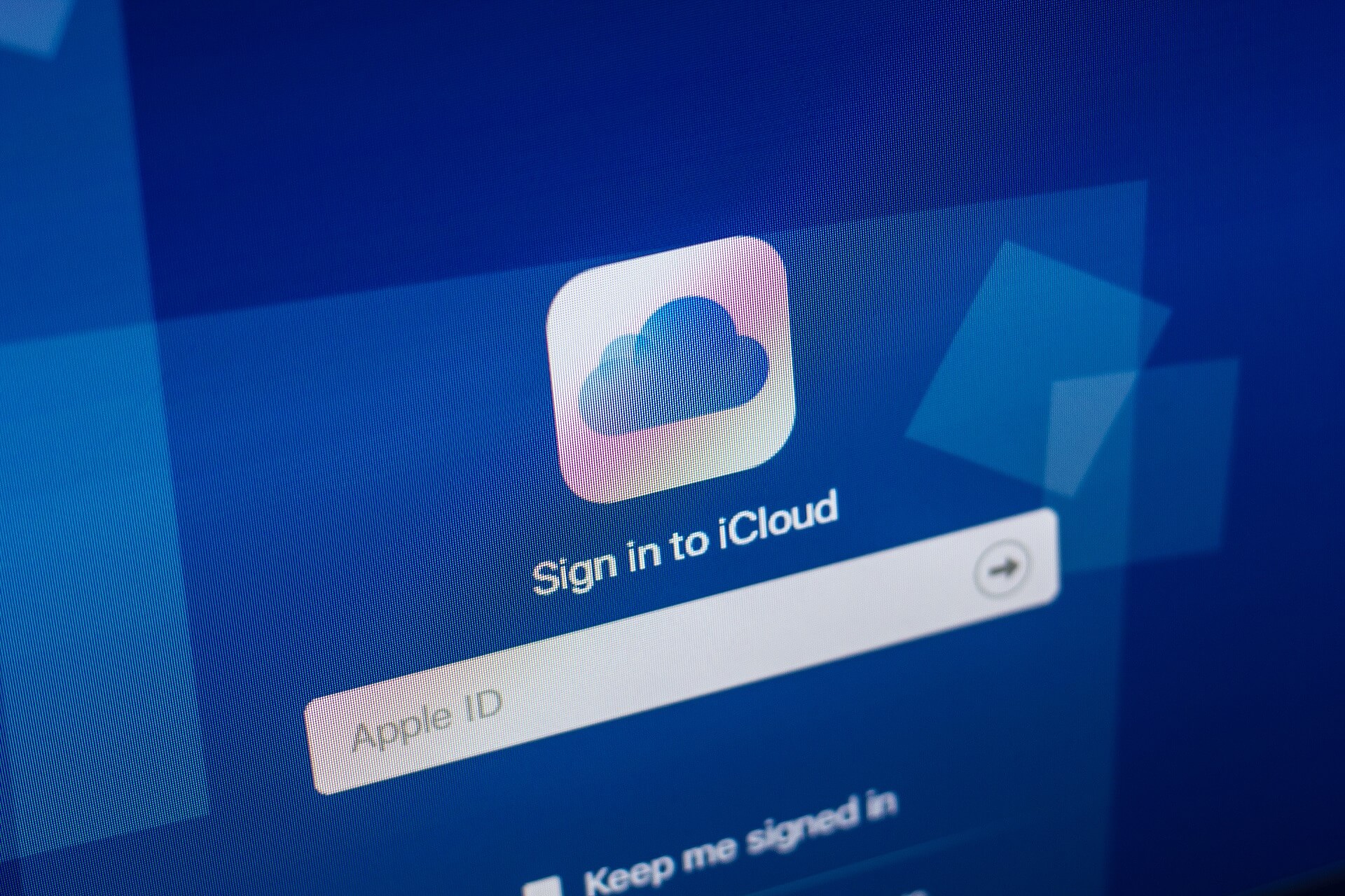 iCloud settings are out of date