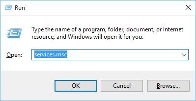 services.msc run window windows 10 update pending install