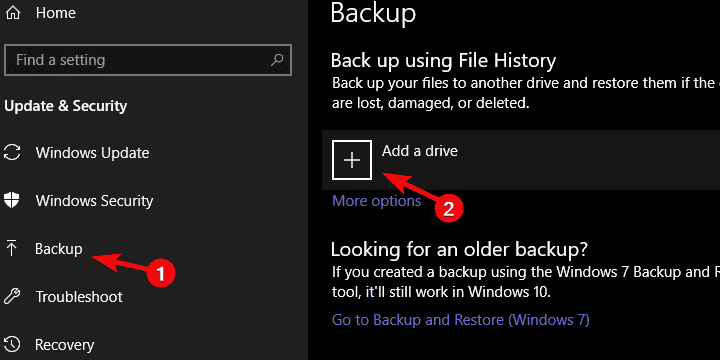 restore previous version windows 10 not working