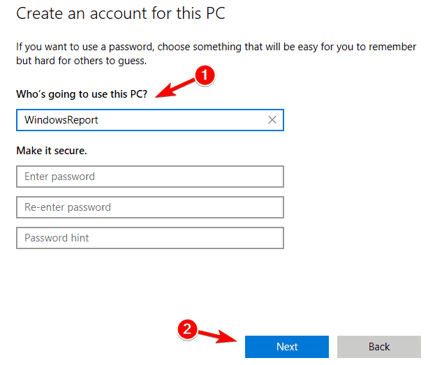 doesn not let to sign in skype with another account