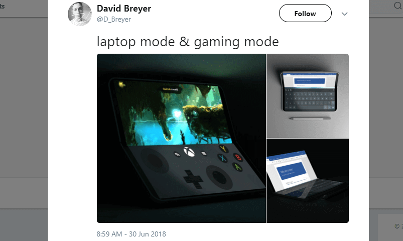 New Microsoft Design Concept A Mobile Gaming Device With Laptop Modes