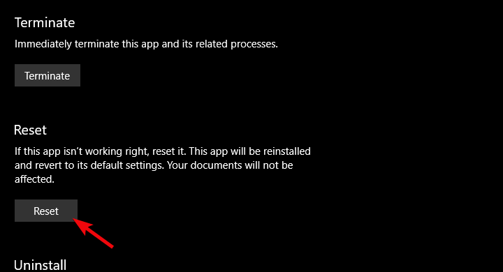 facebook windows 10 app not working