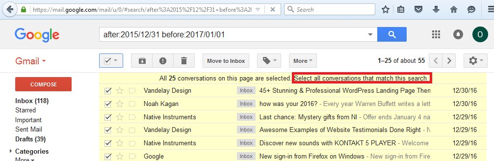 gmail error too many messages to download