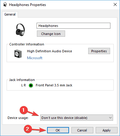 USB headset not working Windows 10