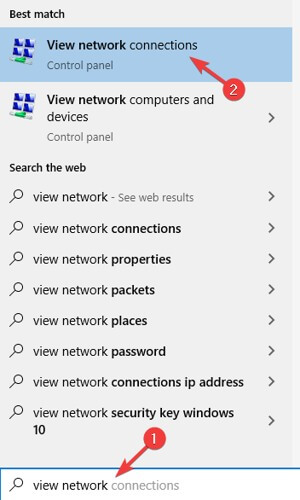 view network connections windows update hangs