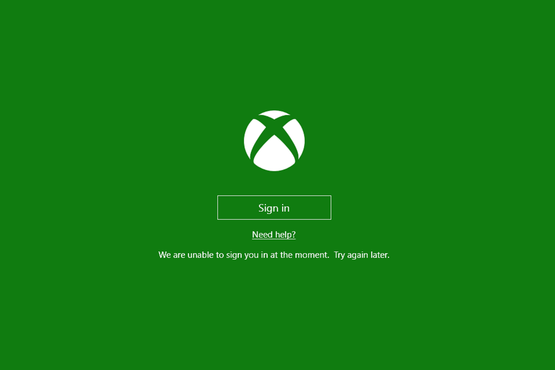 unable to sign in to xbox app win 10