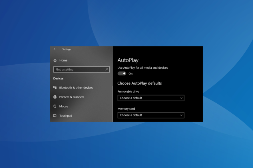 how to change autoplay settings in windows 10