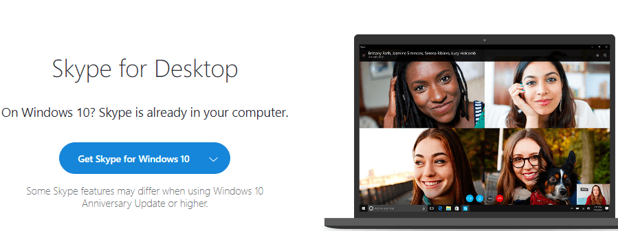 download classic Skype Windows 10