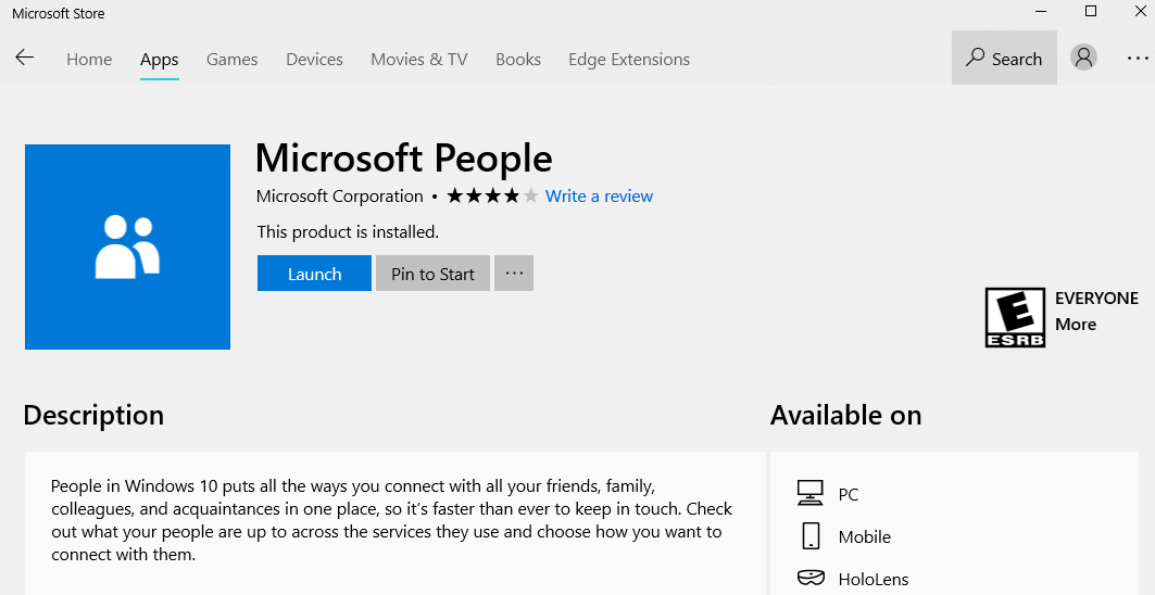 download microsoft people app