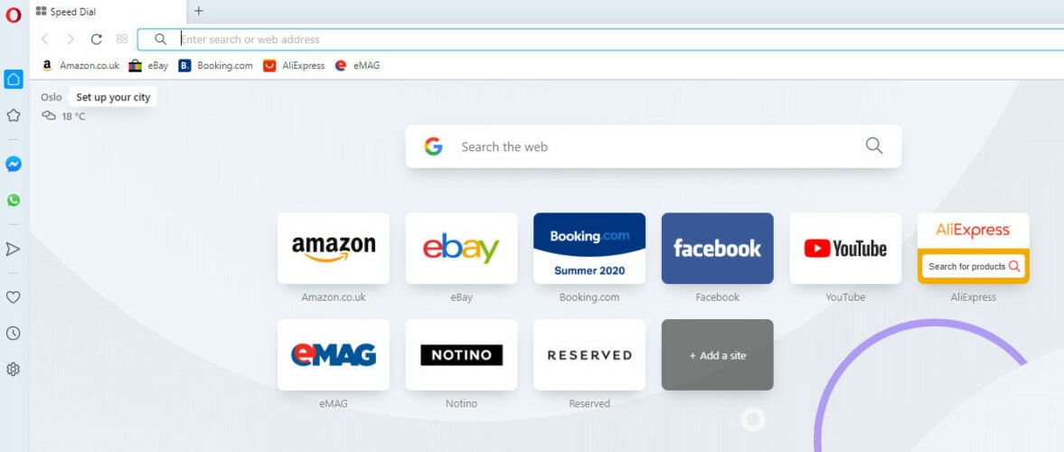 switch to opera from another browser