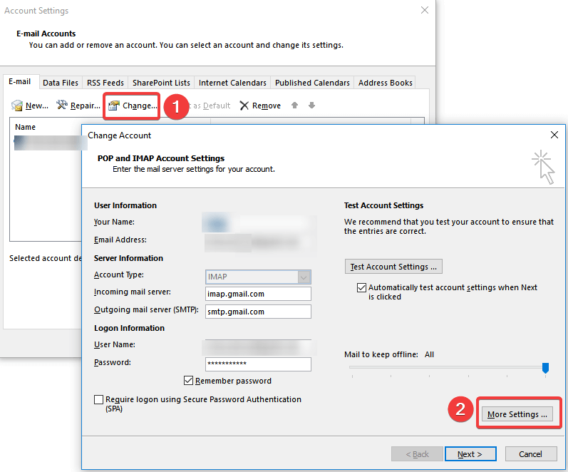 outlook 365 need password no prompt