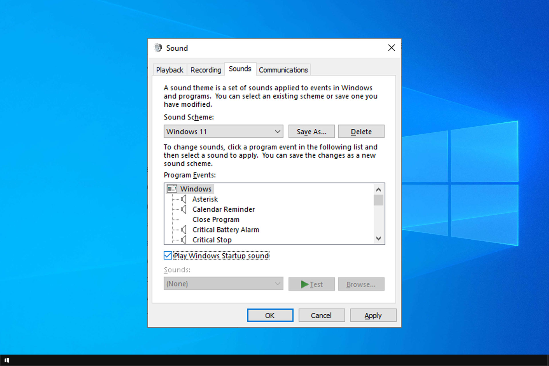 How to Enable a Startup Sound on Windows 10