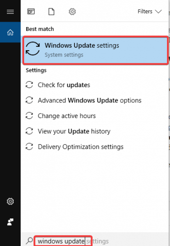 windows update settings