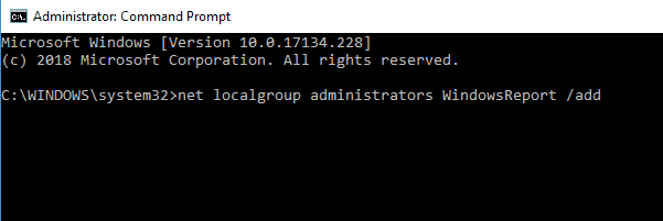 net localgroup Access Denied Windows 10 Command Prompt