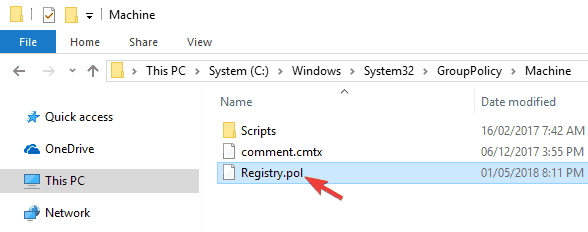 Registry.pol not updating