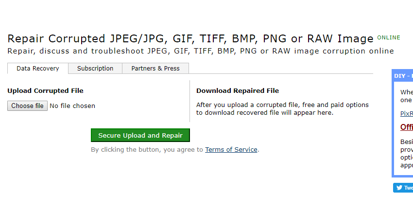 free jpeg file repair tool