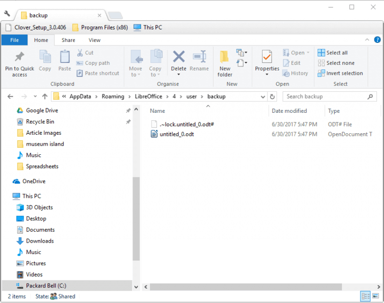 how to make openoffice documents windows 10