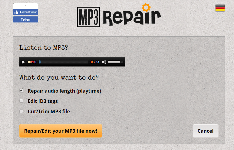 fix mp3 files