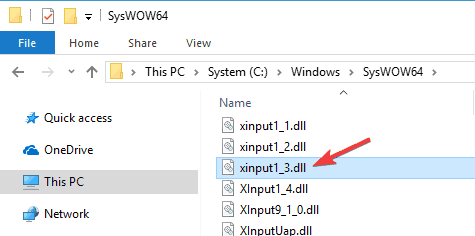 Xinput1_3.dll missing Windows 8