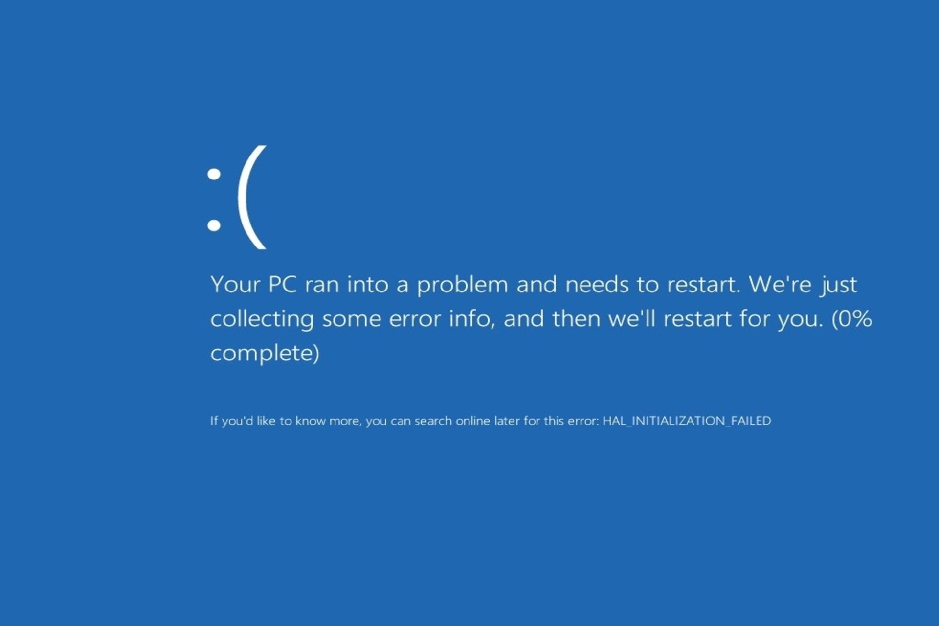 windows stop code whea internal error