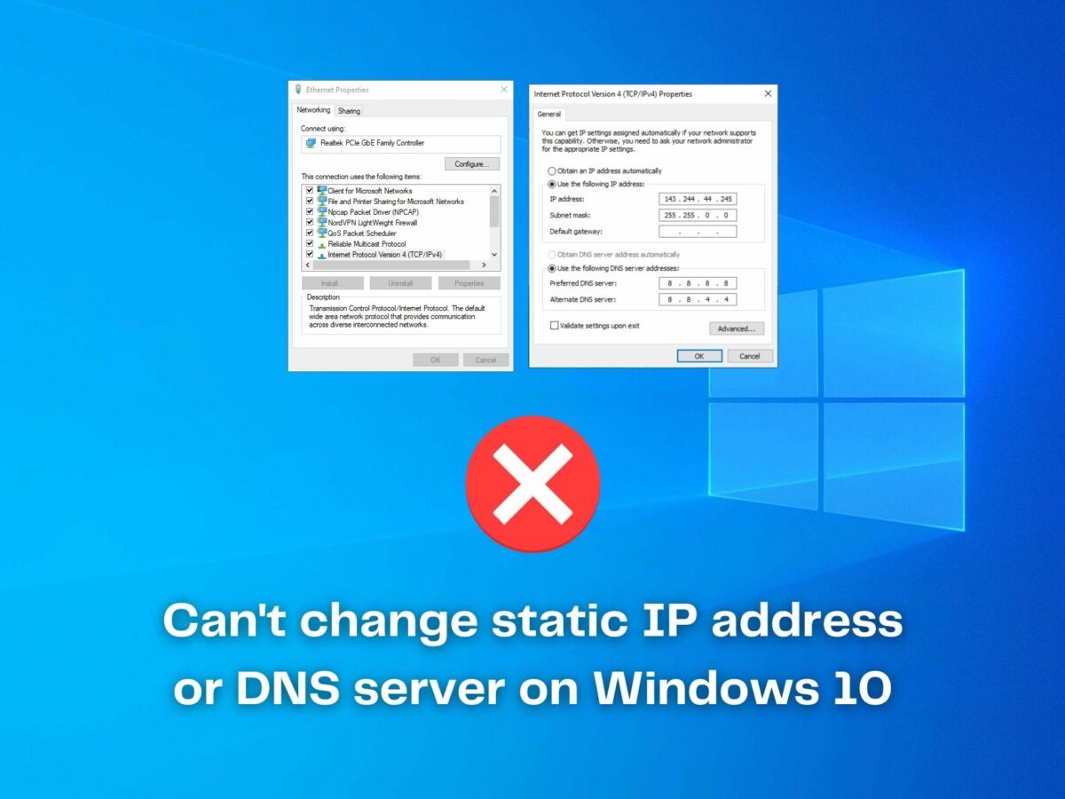 windows 10 no ip configuration