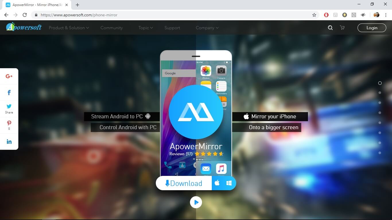 best screen mirroring app for android to pc free download