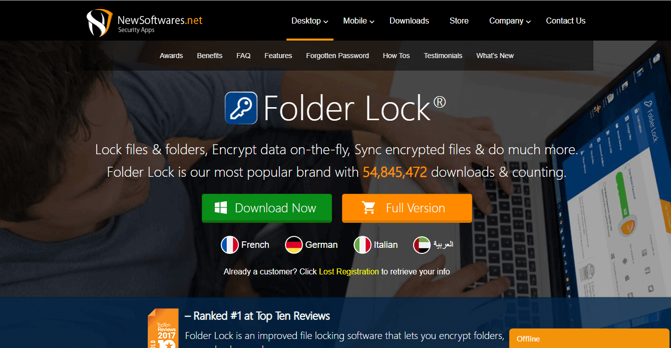 FolderLock - Privacy for Win 7