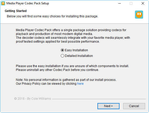 media player avi codec windows 10